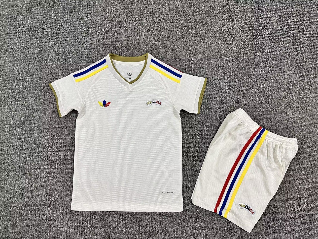 Kids-Venezuela 2026 Away White Leaked Soccer Jersey